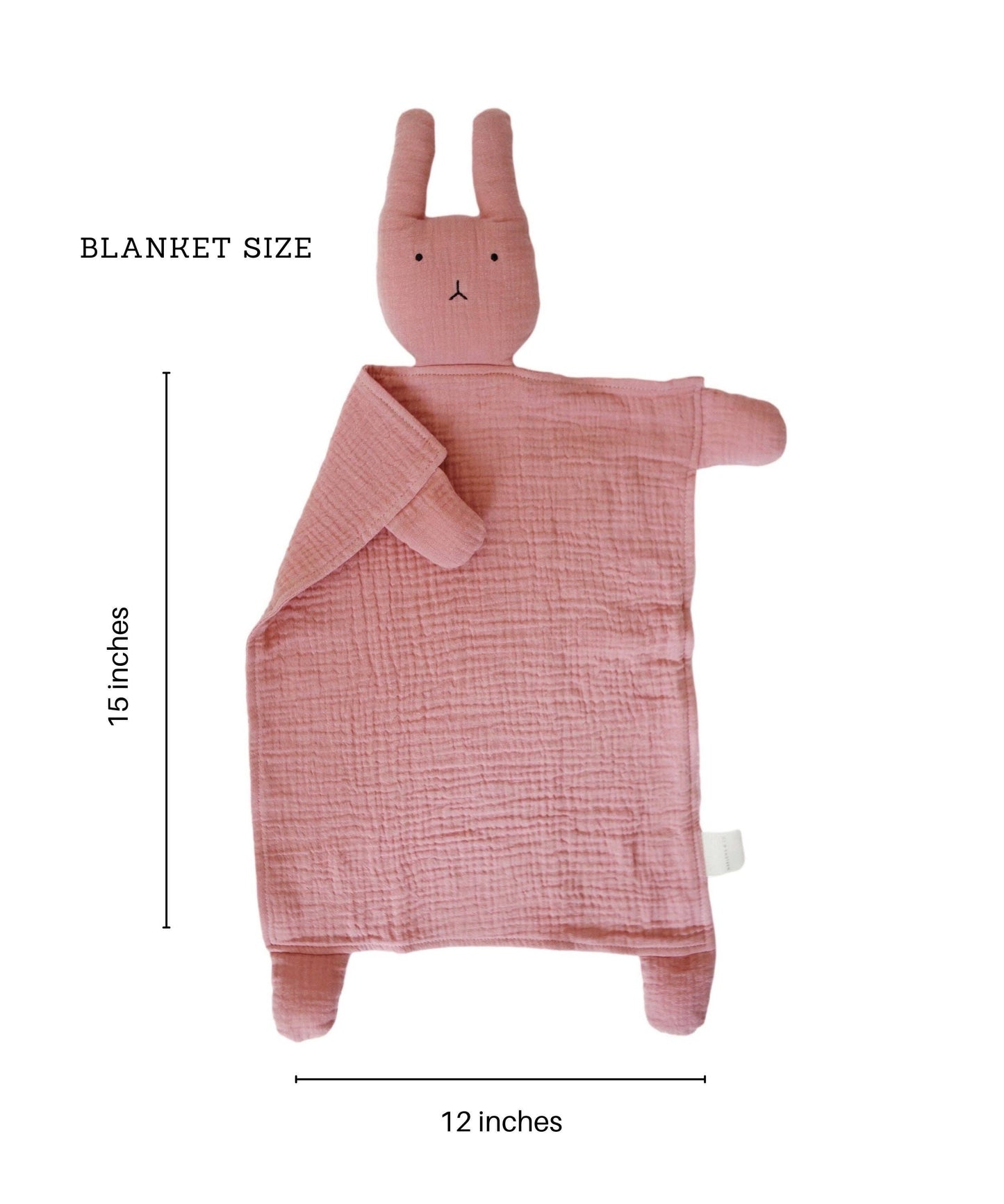 Peony Bunny Lovey Blanket