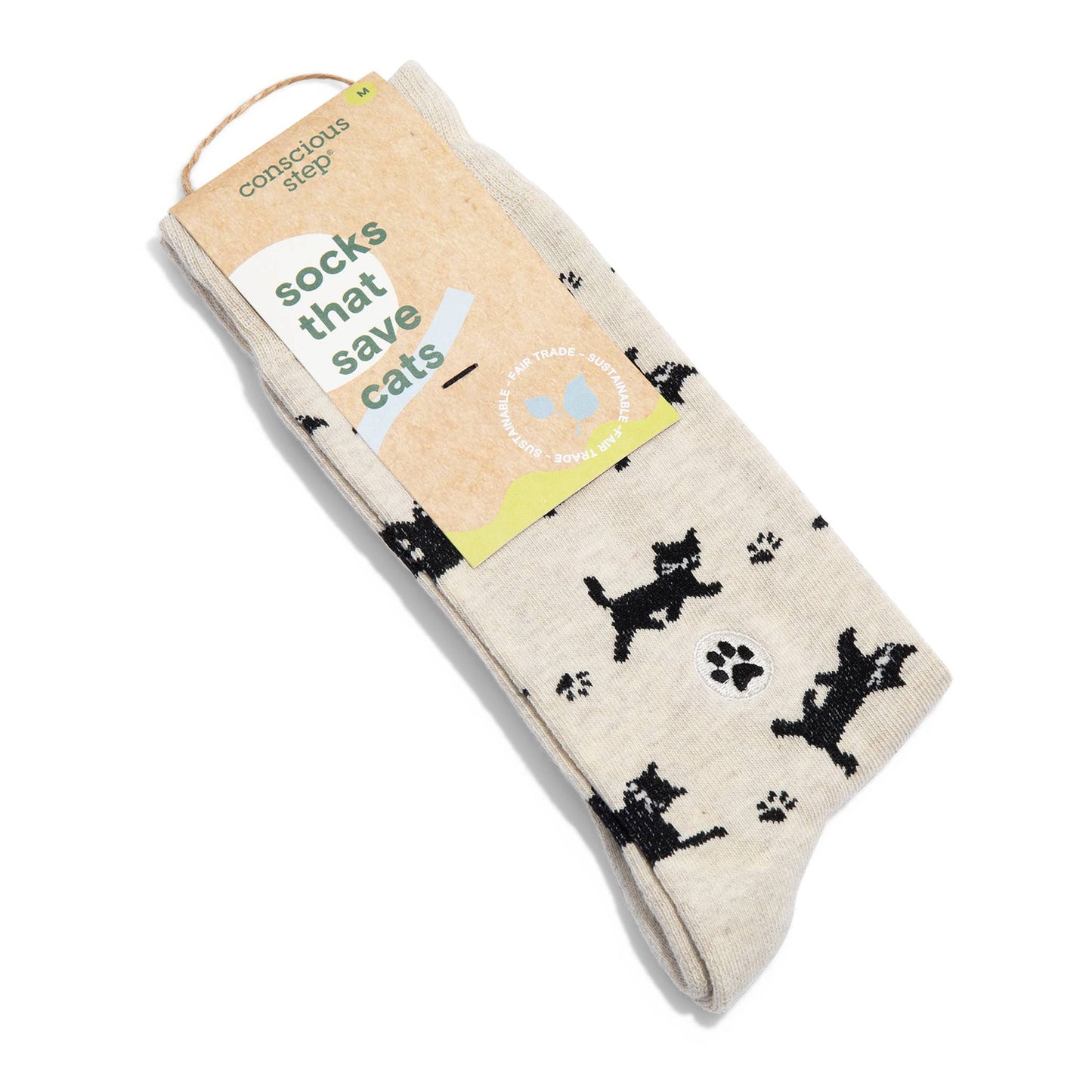 Socks that Save Cats (Beige Cats): Small