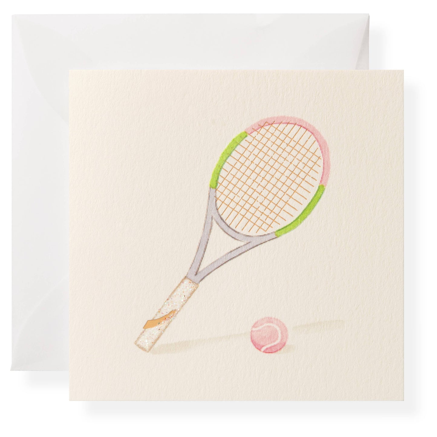 Tennis Racquet Individual Card