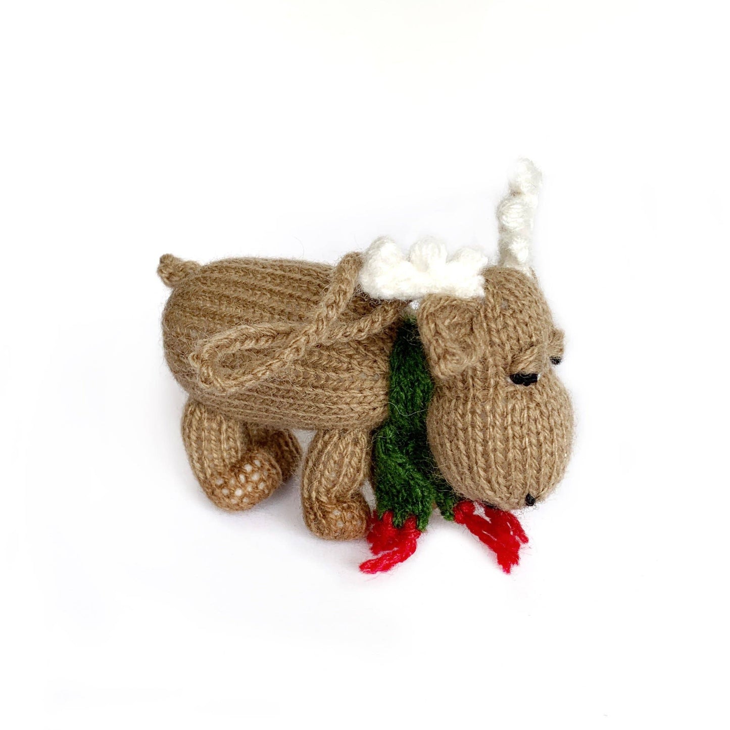 Moose Ornament, Premium Knit Wool