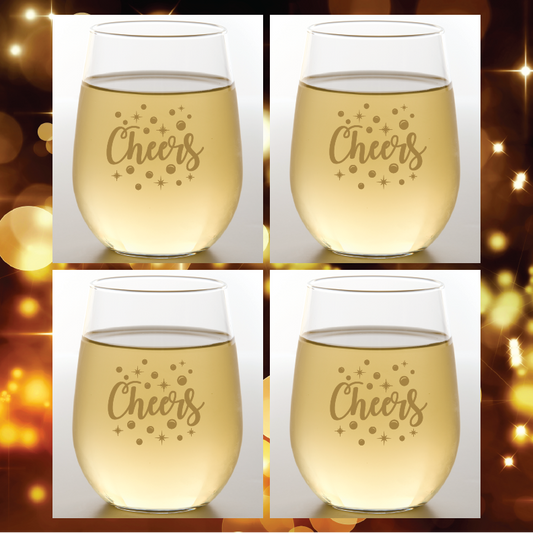 Cheers Shatterproof Wine Glasses - 2pk