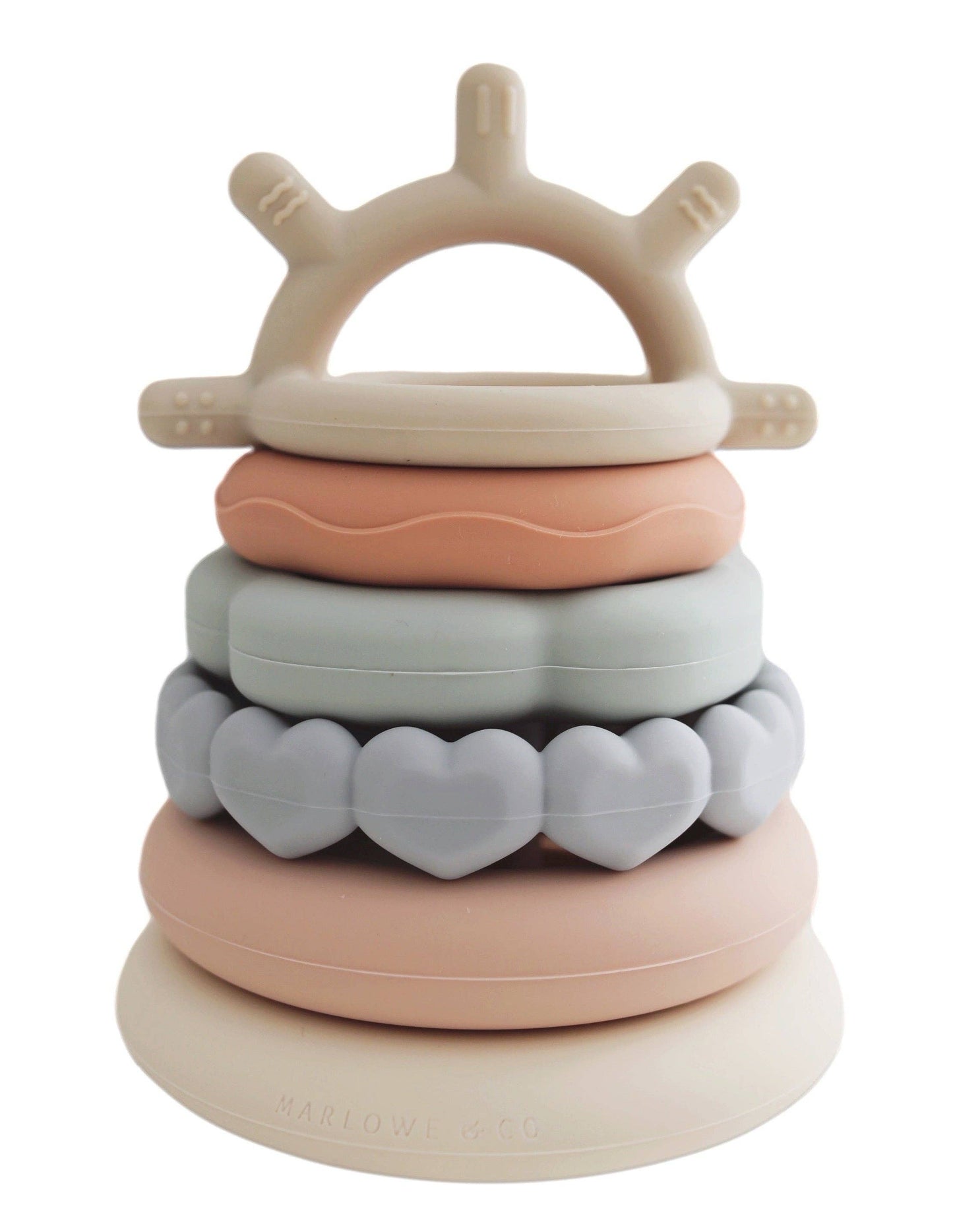 Silicone Classic Stacking Teething Ring Toy