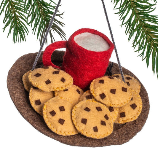 milk and cookie ornaments