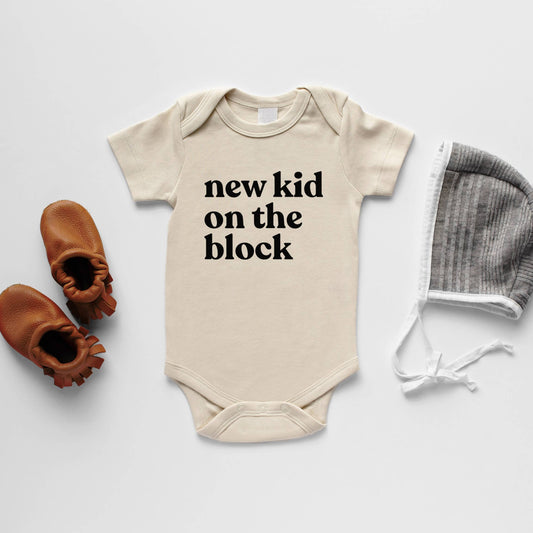 "New Kid On The Block" Organic Cotton Bodysuit