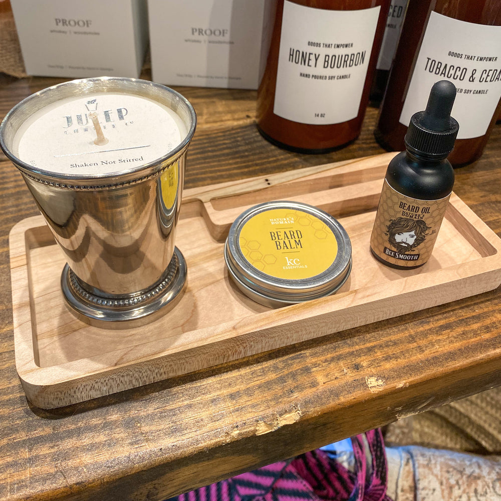 handmade wood valet tray