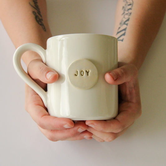 ceramic joy mug