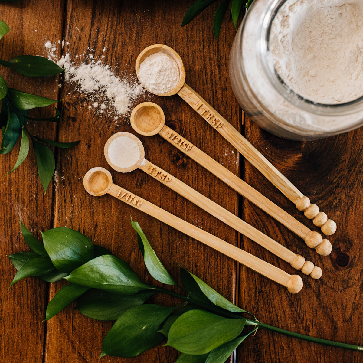 Handcarved Wood Measuring Spoons