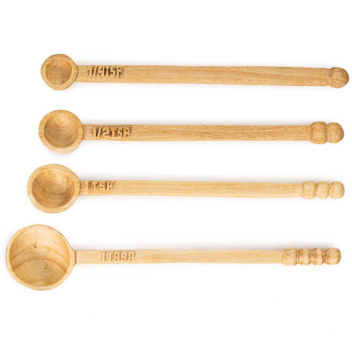 Handcarved Wood Measuring Spoons