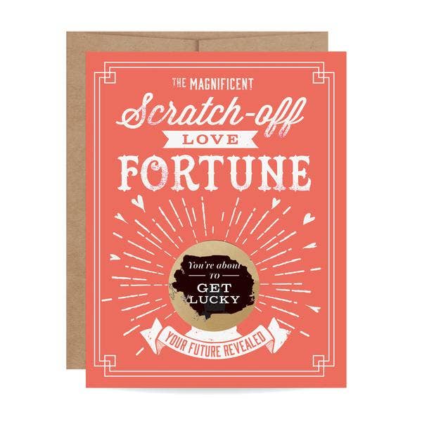 Get Lucky Fortune Scratch-off Love Card