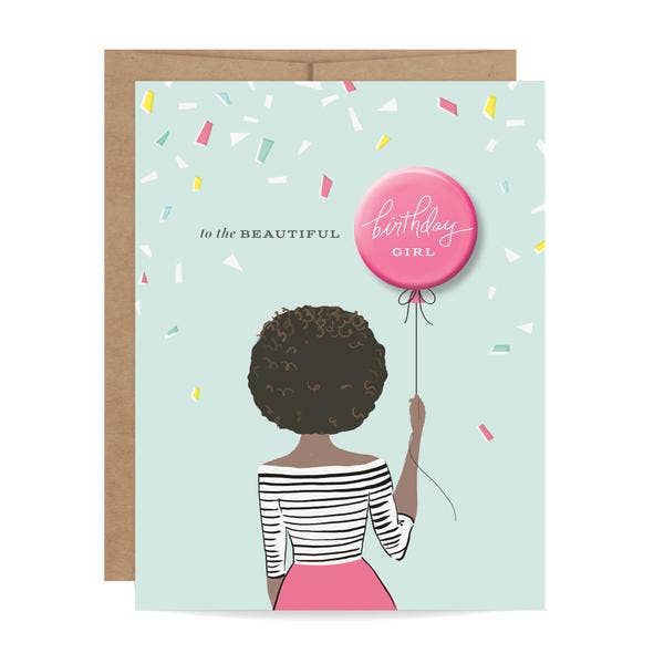 Happy Birthday button card