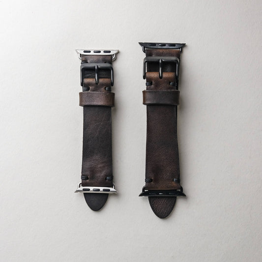 Leather mens apple watch band