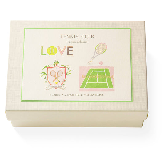 Tennis boxed notecards