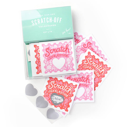 Floral Scratch-off Valentines