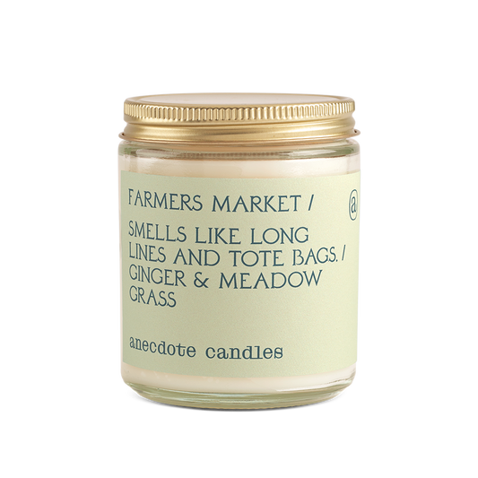 Farmers Market Candle -  Ginger & Meadow Grass