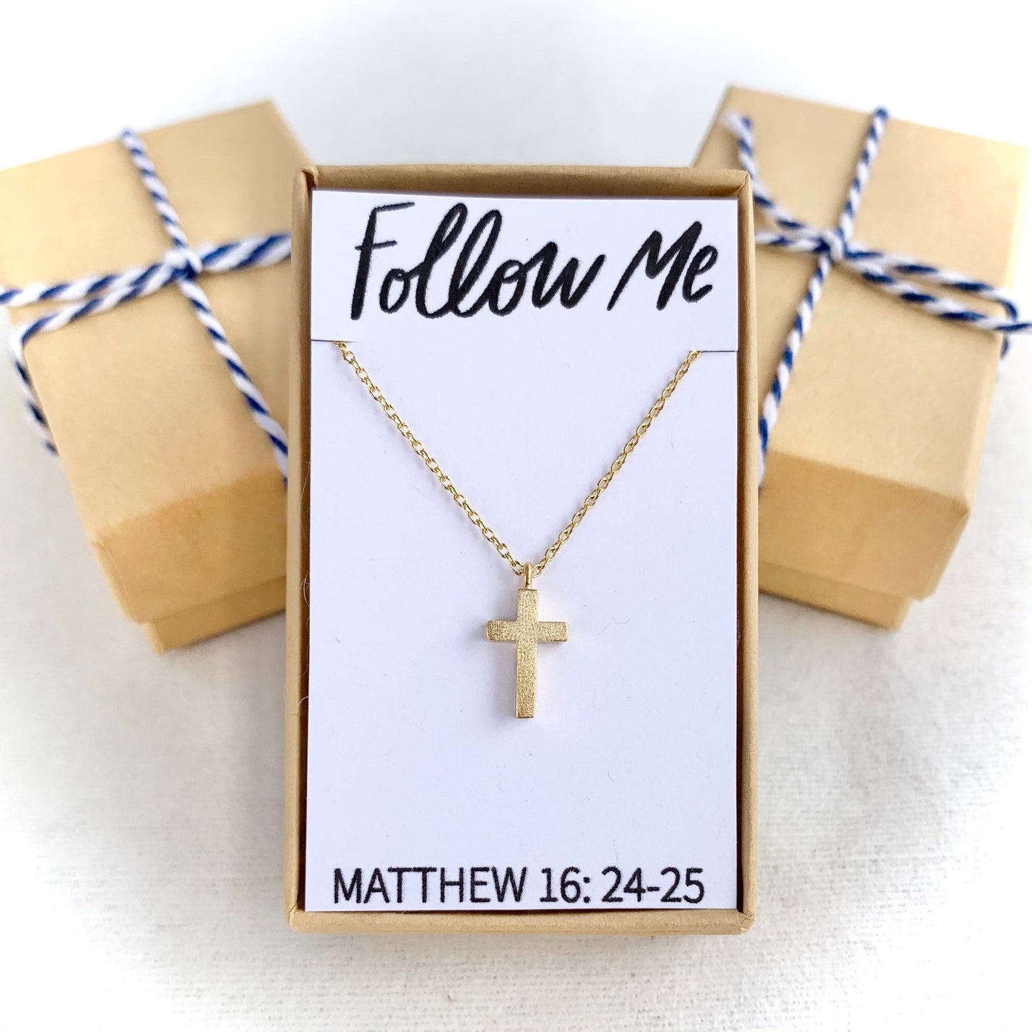 Follow Me Necklace Small Cross