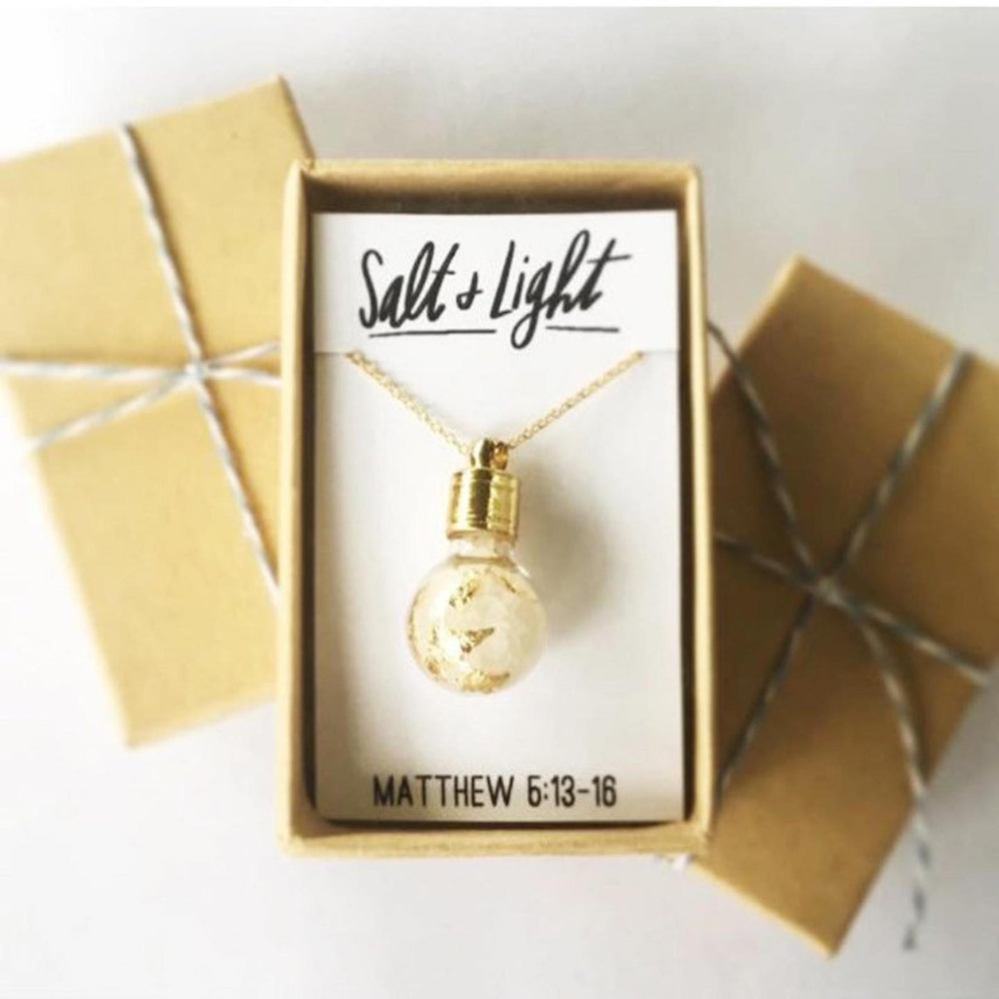 Salt & Light Bulb Necklace