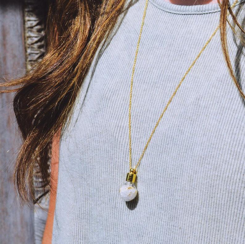 Salt & Light Bulb Necklace